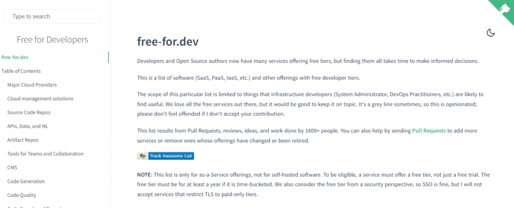 Discover how free-for.dev delivers an extensive, curated directory of free SaaS/PaaS/IaaS tools for developers and how you can use it to build and deploy boldly without breaking the bank.