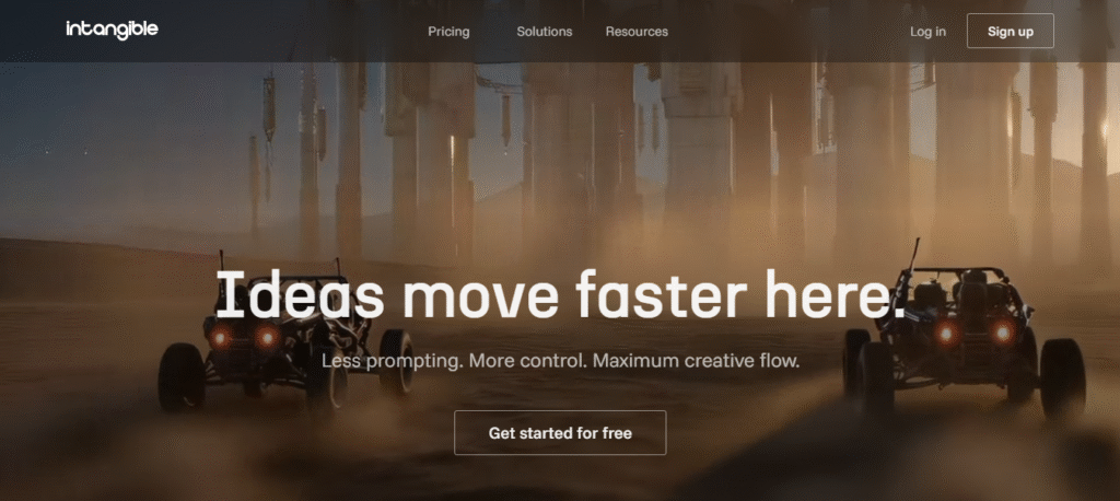 Intangible.ai Review — Transform Your Ideas into immersive 3D Scenes.