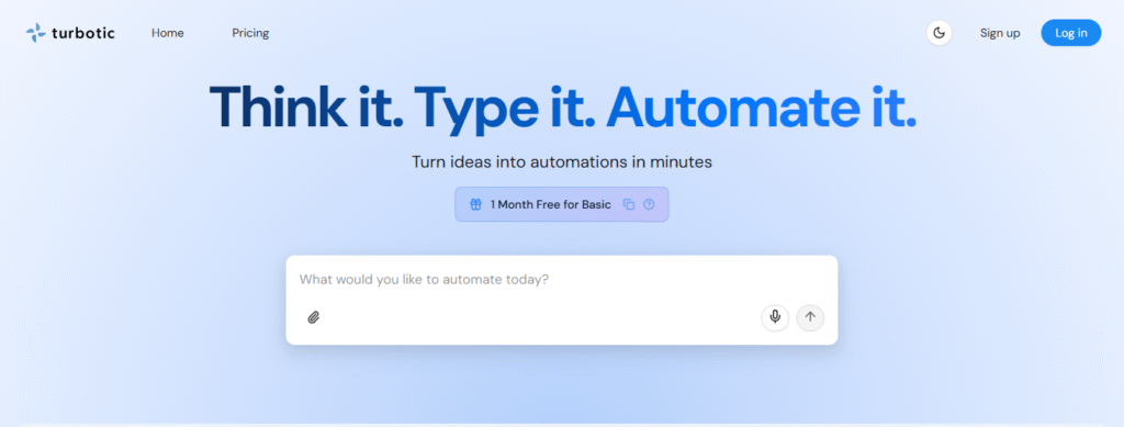 Turbotic Automation AI — Turn Ideas Into Automations In Minutes