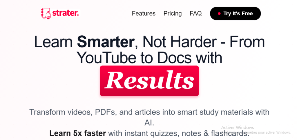 Strater AI Review: Best AI To Turn Videos & PDFs Into Smart Study Notes