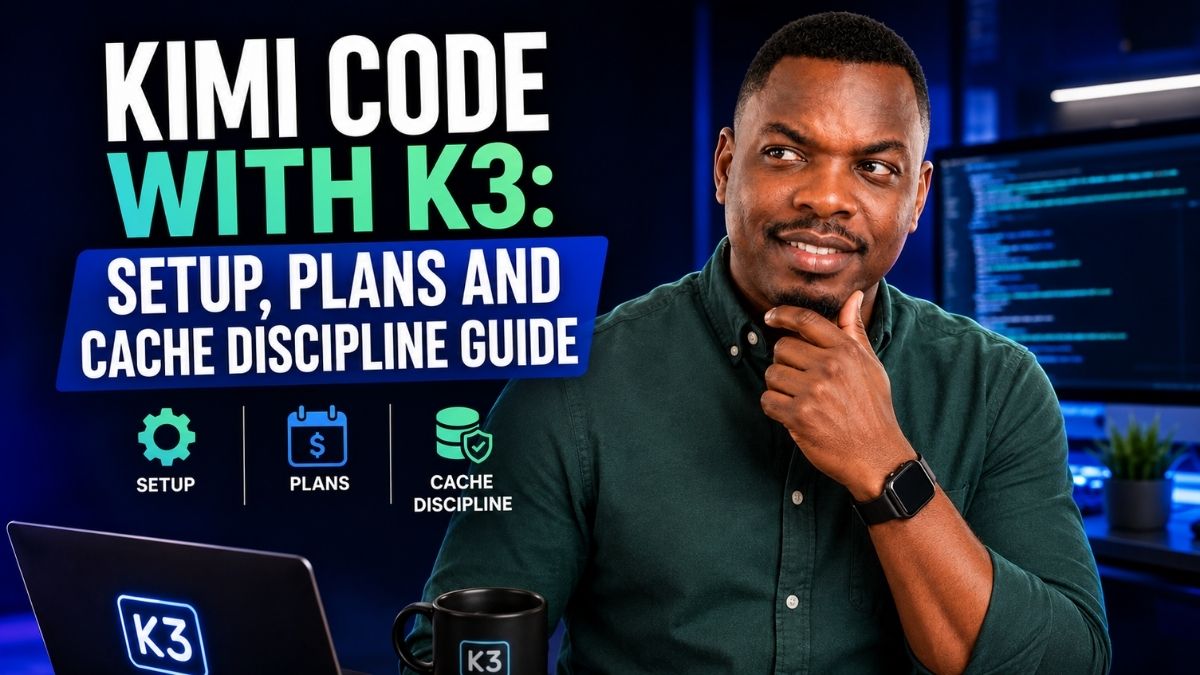 Kimi Code With K3: Setup, Plans and Cache Discipline Guide