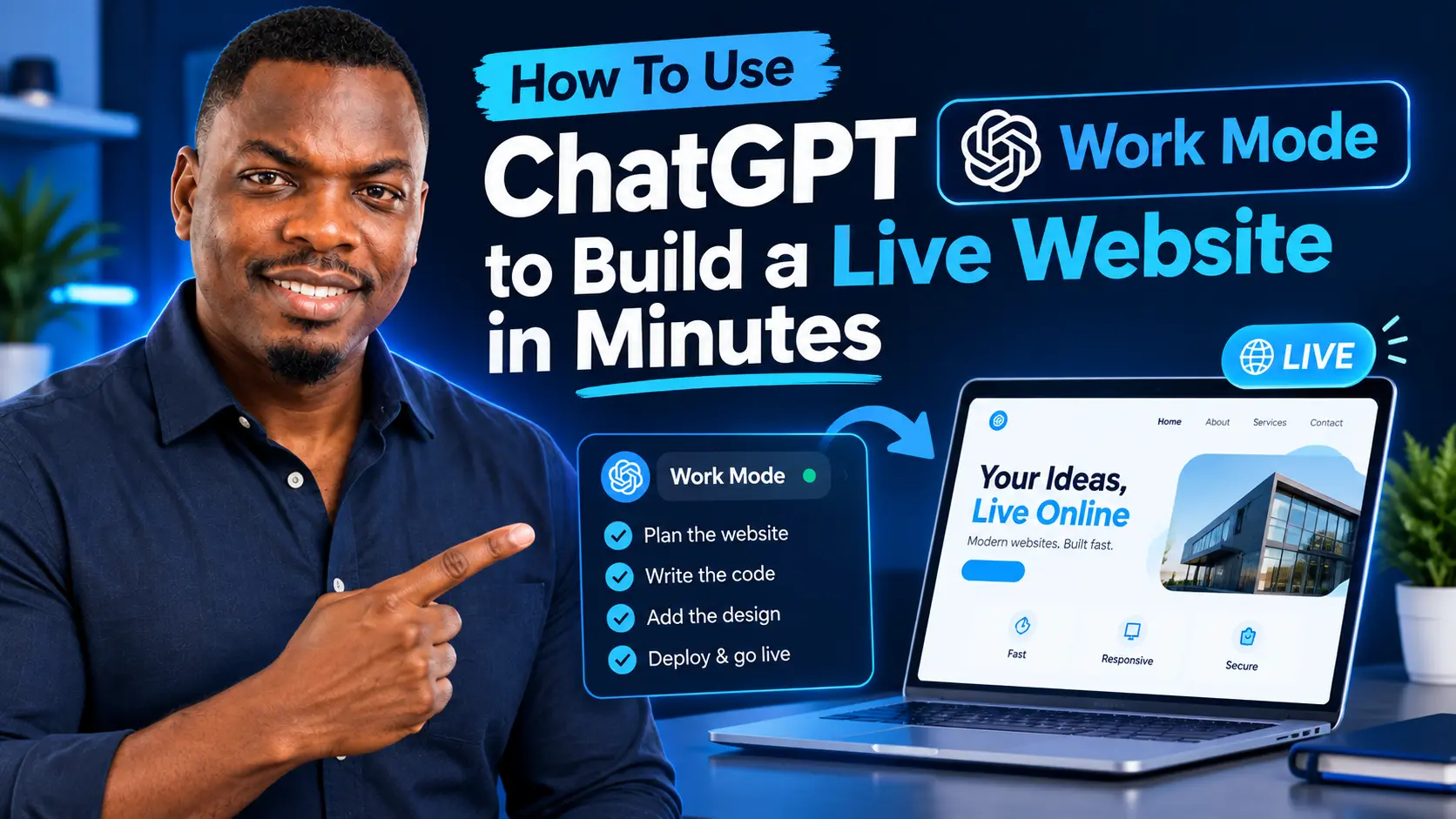 Use ChatGPT Work Mode to Build a Live Website in Minutes