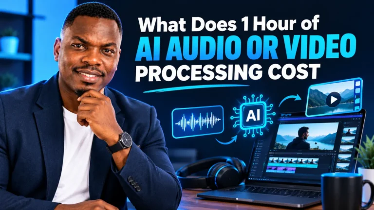 What 1 Hour of AI Audio or Video Processing Cost